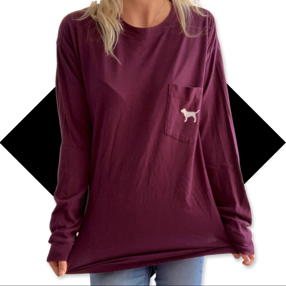 PINK Crewneck with Pocket